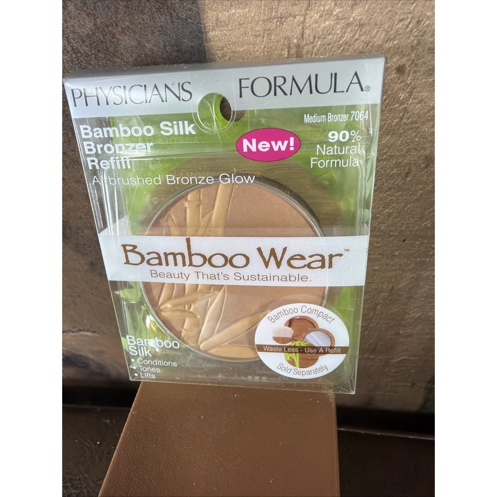 Physicians Formula Bamboo Silk Bronzer "Refill" # 7064 Medium Bronzer Glow new